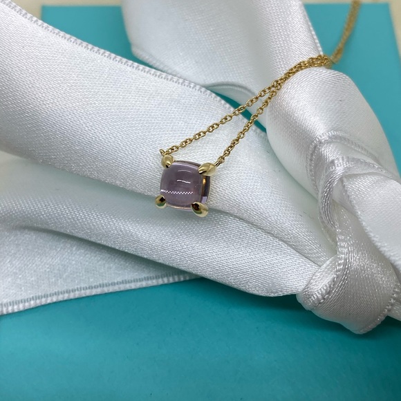 Tiffany & Co. Jewelry - Tiffany & Co. 18k Amethyst Sugar Stack Necklace